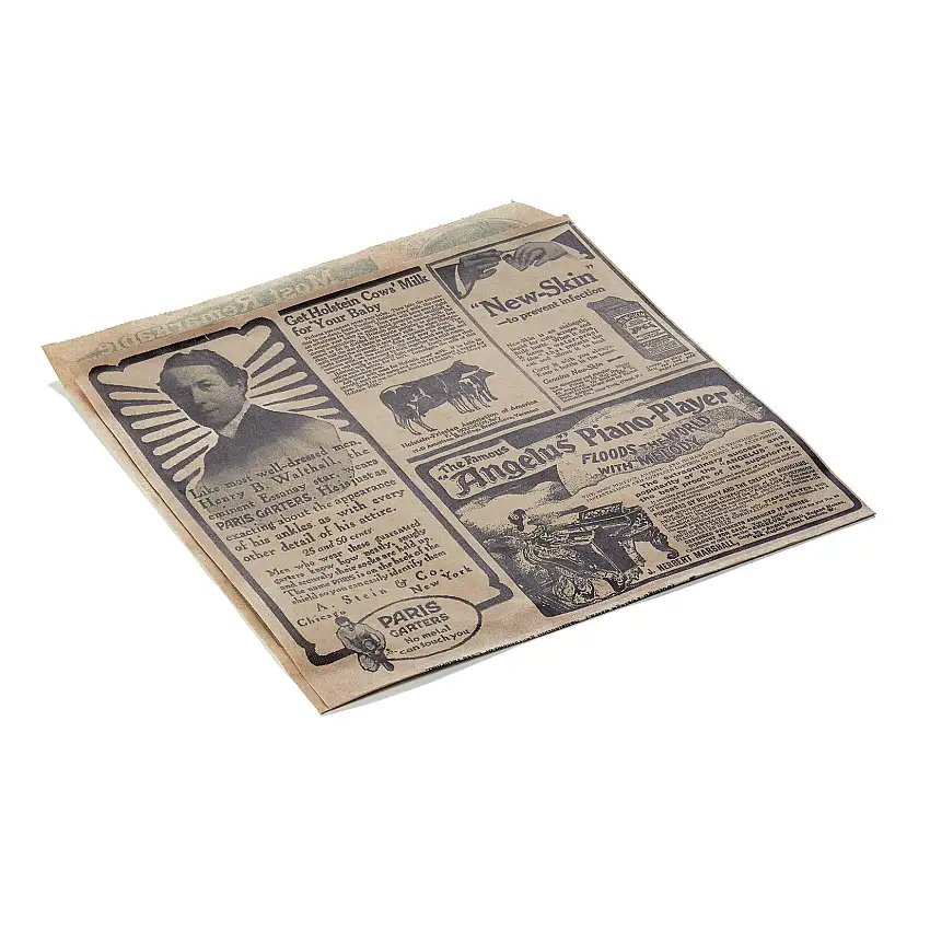 WAS Takeawaytüte Times Brown Set WRAP & GO, 13 x 14 cm, Set á 1000 Stück, 2-seit