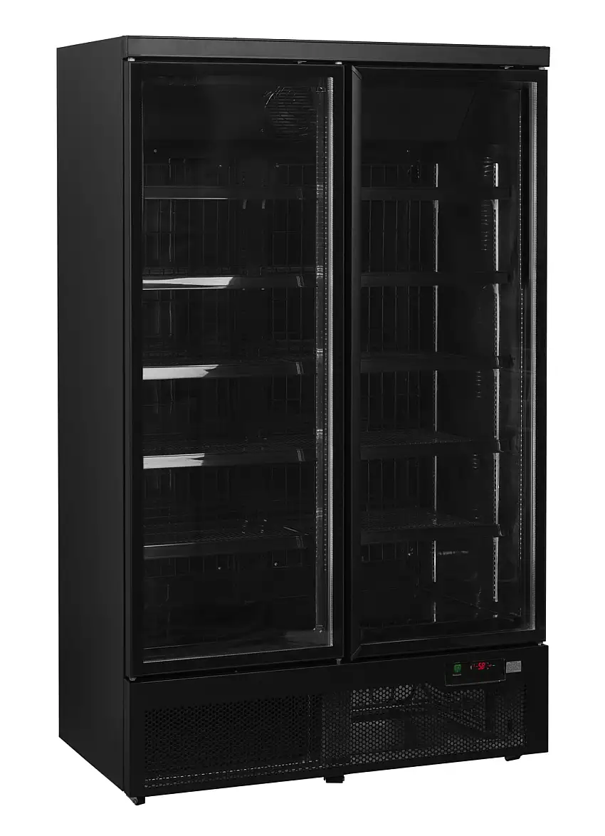 Nordcap Glastürtiefkühlschrank ATOM MAXI TK 2T-BB