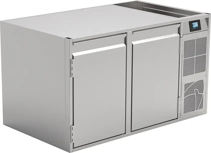 Nordcap Kühltisch (2 Abteile) KTE 2-65-2T MFR