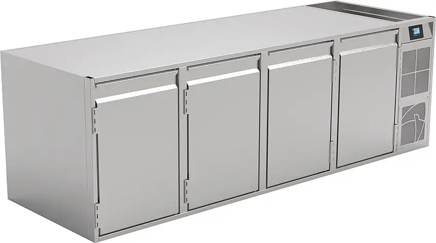 Nordcap Kühltisch (4 Abteile) KTE 4-65-4T MFR