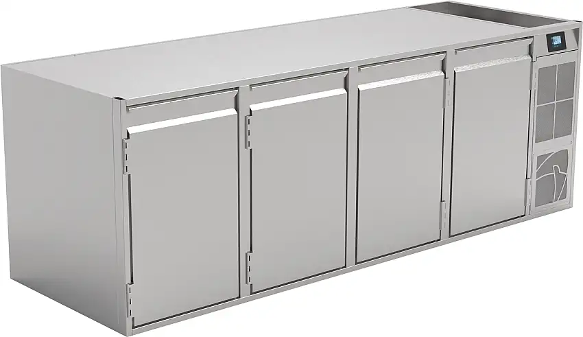 Nordcap Kühltisch (4 Abteile) KTE 4-70-4T MFR