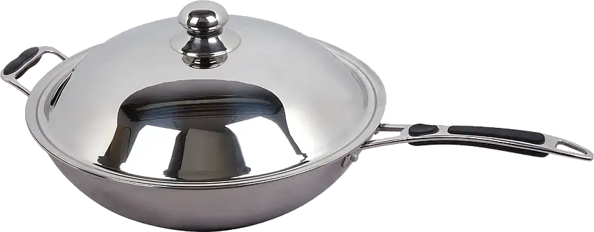 KBS Induktions-Wokpfanne Ø360 mm mit Halte- und Soft-Grip Griff