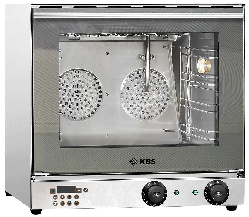 KBS Heißluftofen Premium 2,7 kW manuelle Beschwadung Grillfunktion digitale Anze