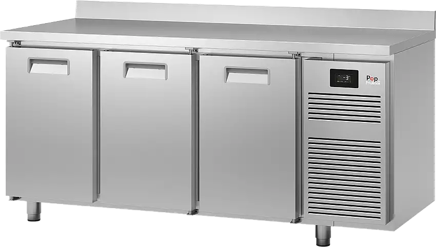 KBS Tiefkühltisch TKT 3420 M Serie POP mit Arbeitsplatte und Aufkantung