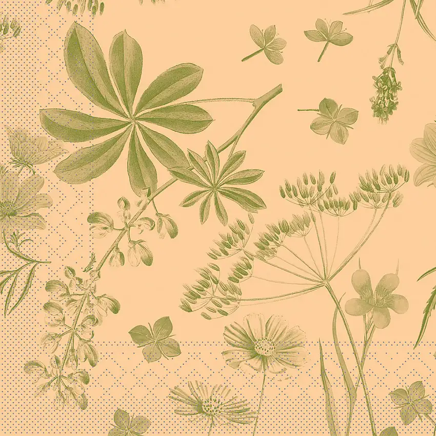 Mank Serviette Opus Flora 33 x 33 cm 1/4 Falz