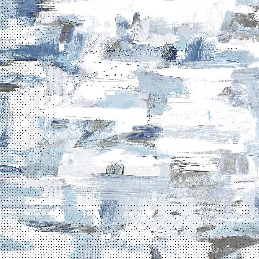 Mank Serviette Pablo blau 33 x 33 cm 1/4 Falz