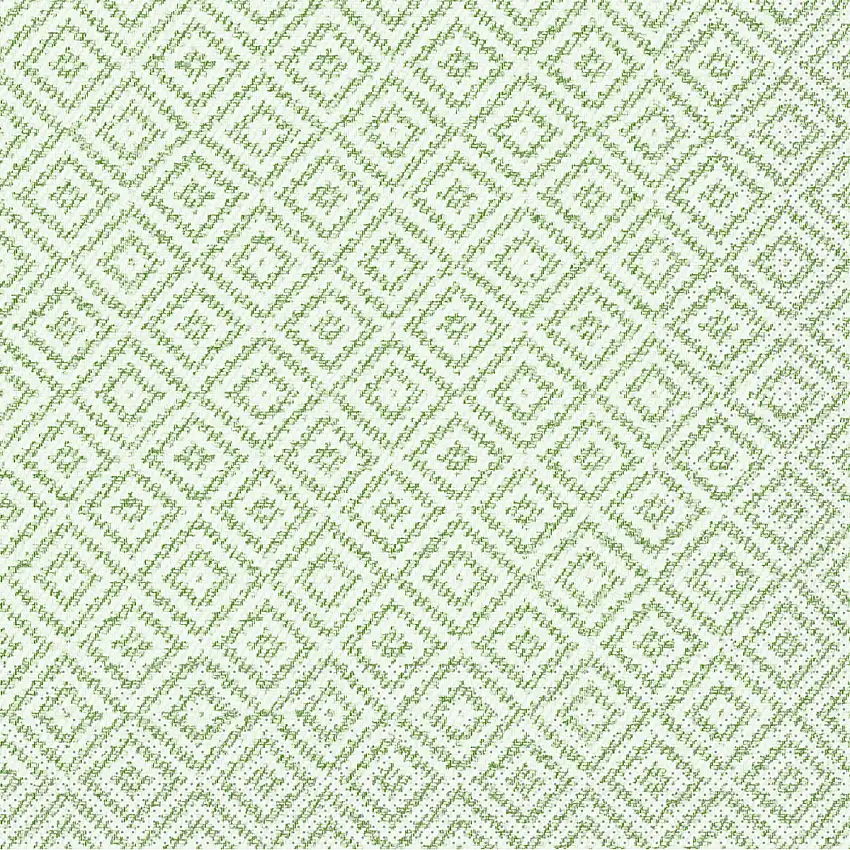 Mank Serviette Lagos Base grün 33 x 33 cm 1/4 Falz