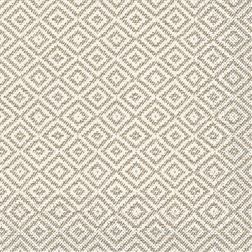 Mank Serviette Lagos Base beige 33 x 33 cm 1/4 Falz