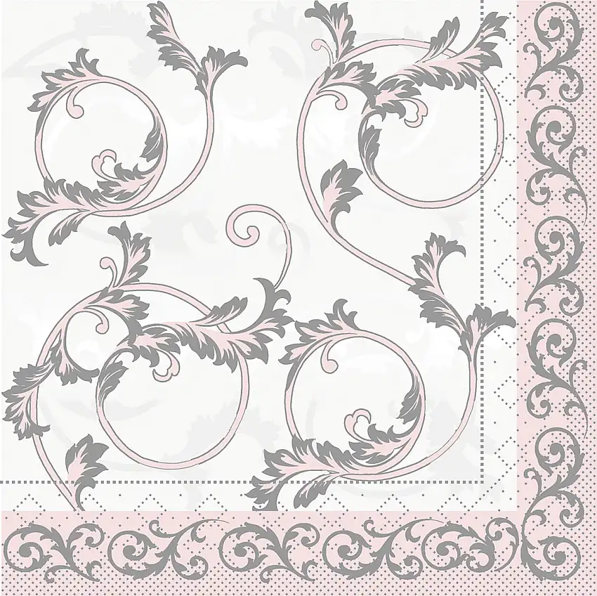 Mank Serviette Michel grau 33 x 33 cm 1/4 Falz