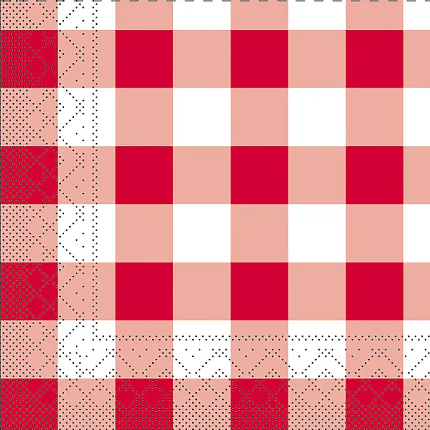 Mank Serviette Karo 33 x 33 cm 1/4 Falz