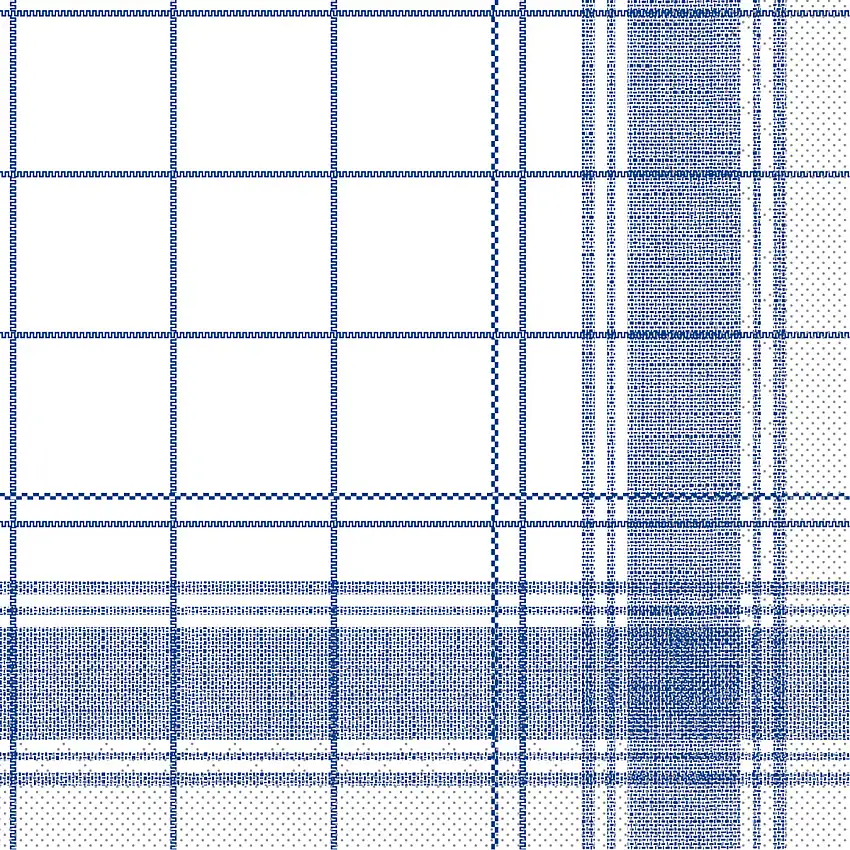 Mank Serviette Nadeem blau 33 x 33 cm 1/4 Falz