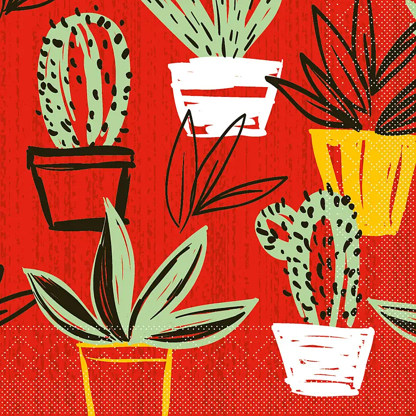 Mank Serviette Sancho Mexican-Style 33 x 33 cm 1/4 Falz