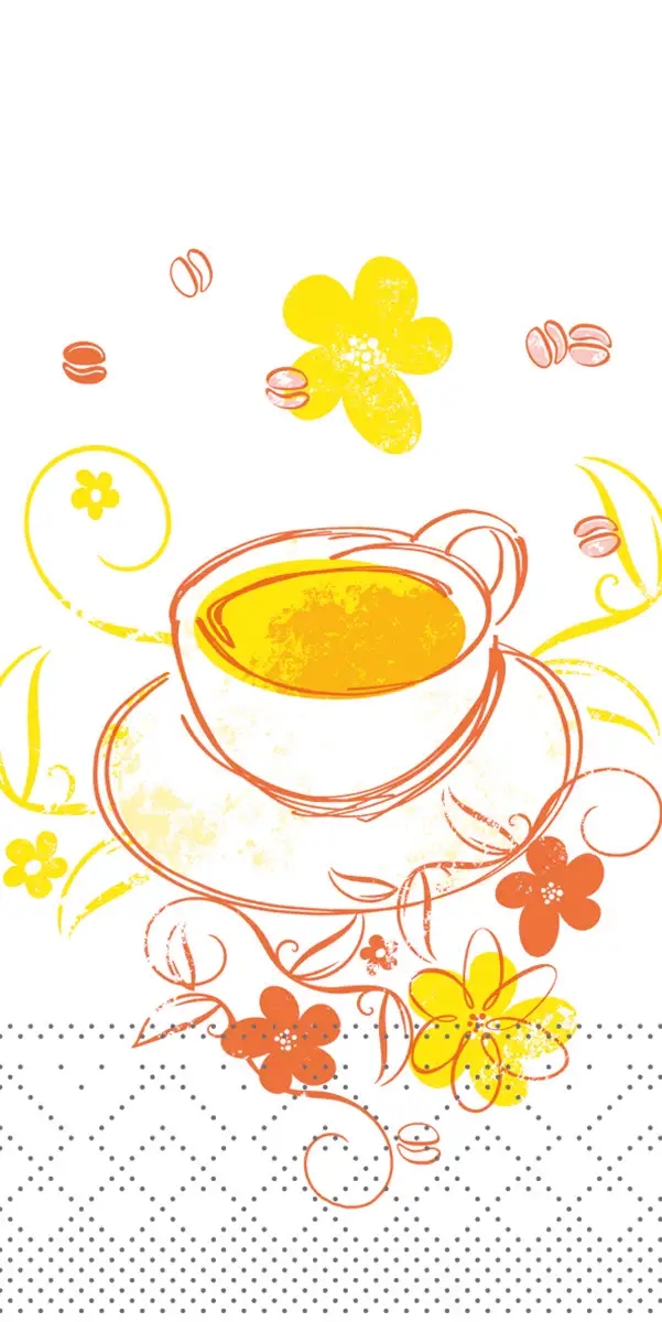 Mank Serviette Sunny 33 x 33 cm 1/8 Falz