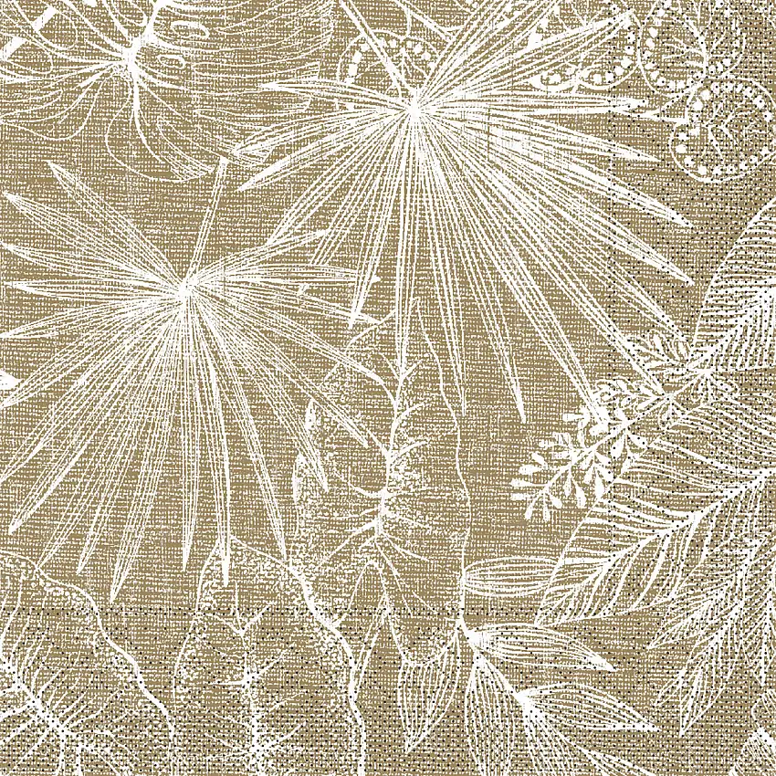 Mank Serviette Kona braun 33 x 33 cm 1/4 Falz