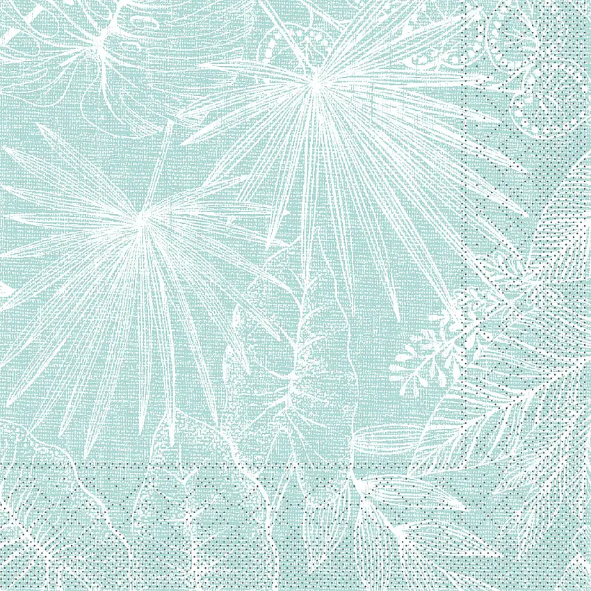 Mank Serviette Kona sky 33 x 33 cm 1/4 Falz