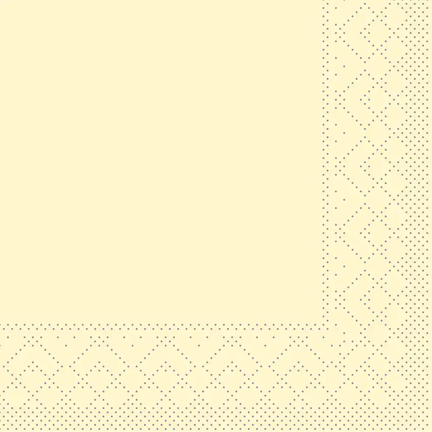 Mank Serviette Basic creme 24 x 24 cm 1/4 Falz