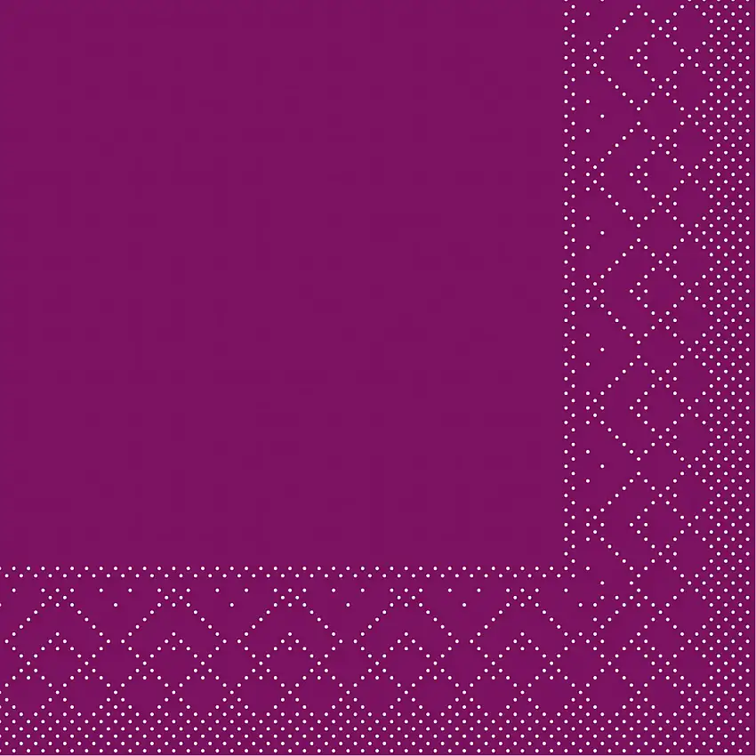 Mank Serviette Basic aubergine 24 x 24 cm 1/4 Falz