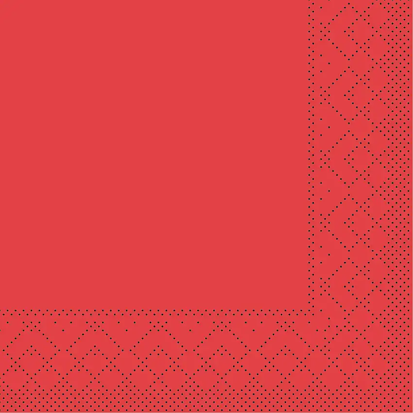 Mank Serviette Basic rot 24 x 24 cm 1/4 Falz
