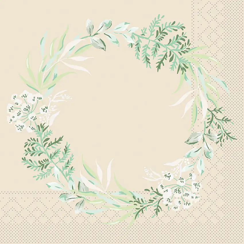 Mank Serviette Alea 33 x 33 cm 1/4 Falz