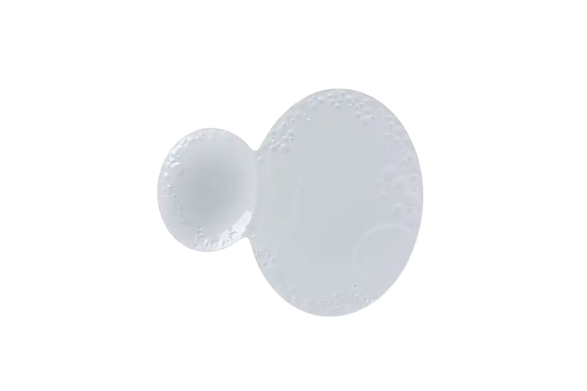 RAK Bubbles Ovale Platte mit 2 Vertiefungen 25 cm 22cm x 25.5cm