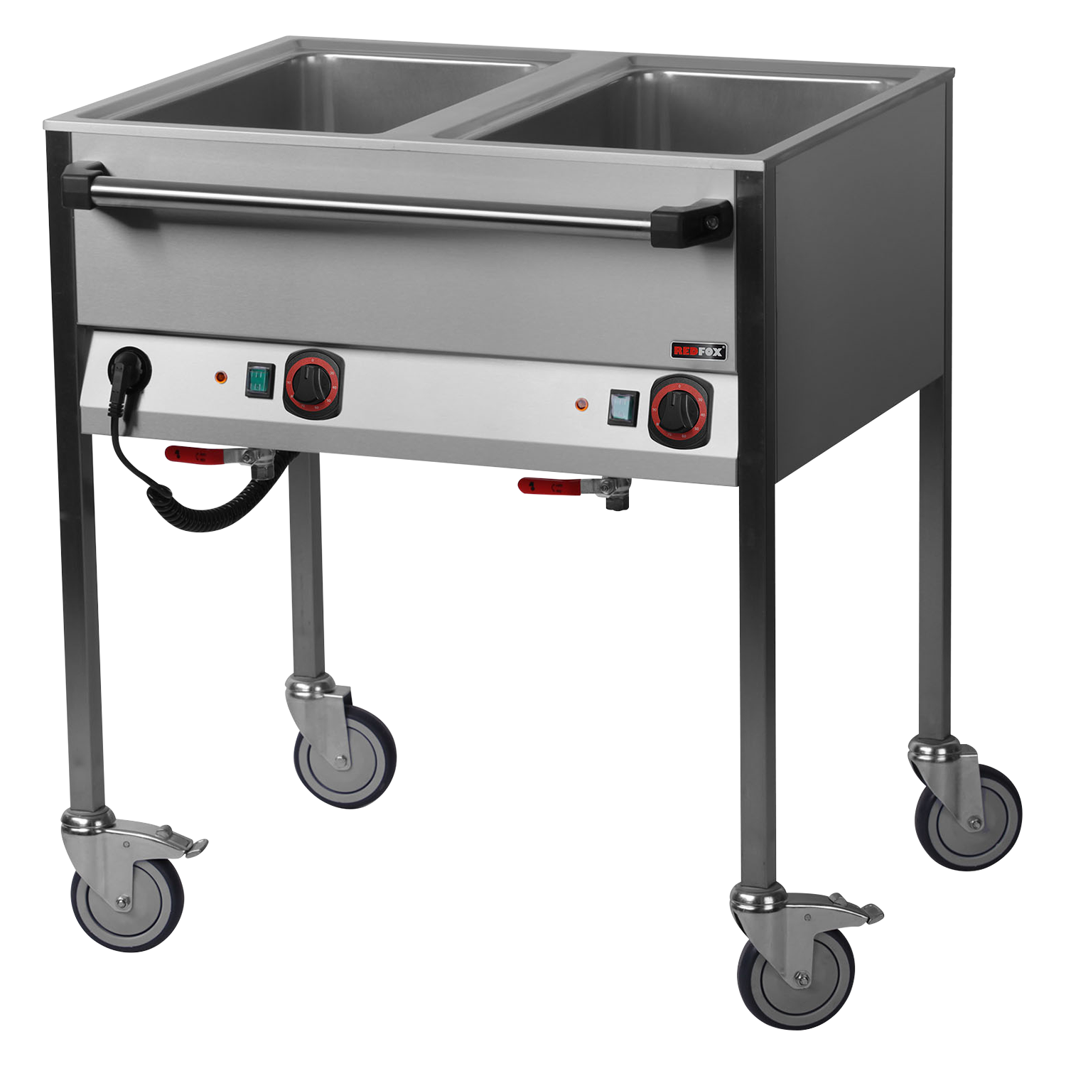RM Gastro Bain Marie elektrisch GN 2-1/1 Steuerung auf der längeren Seite / REDF
