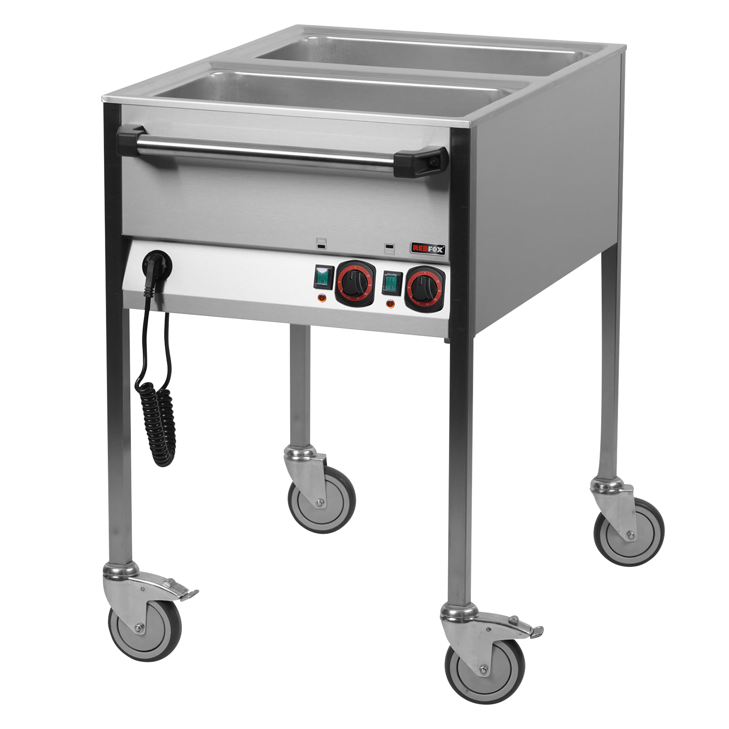 RM Gastro Bain Marie elektrisch GN 2-1/1 Steuerung auf der kürzeren Seite / REDF