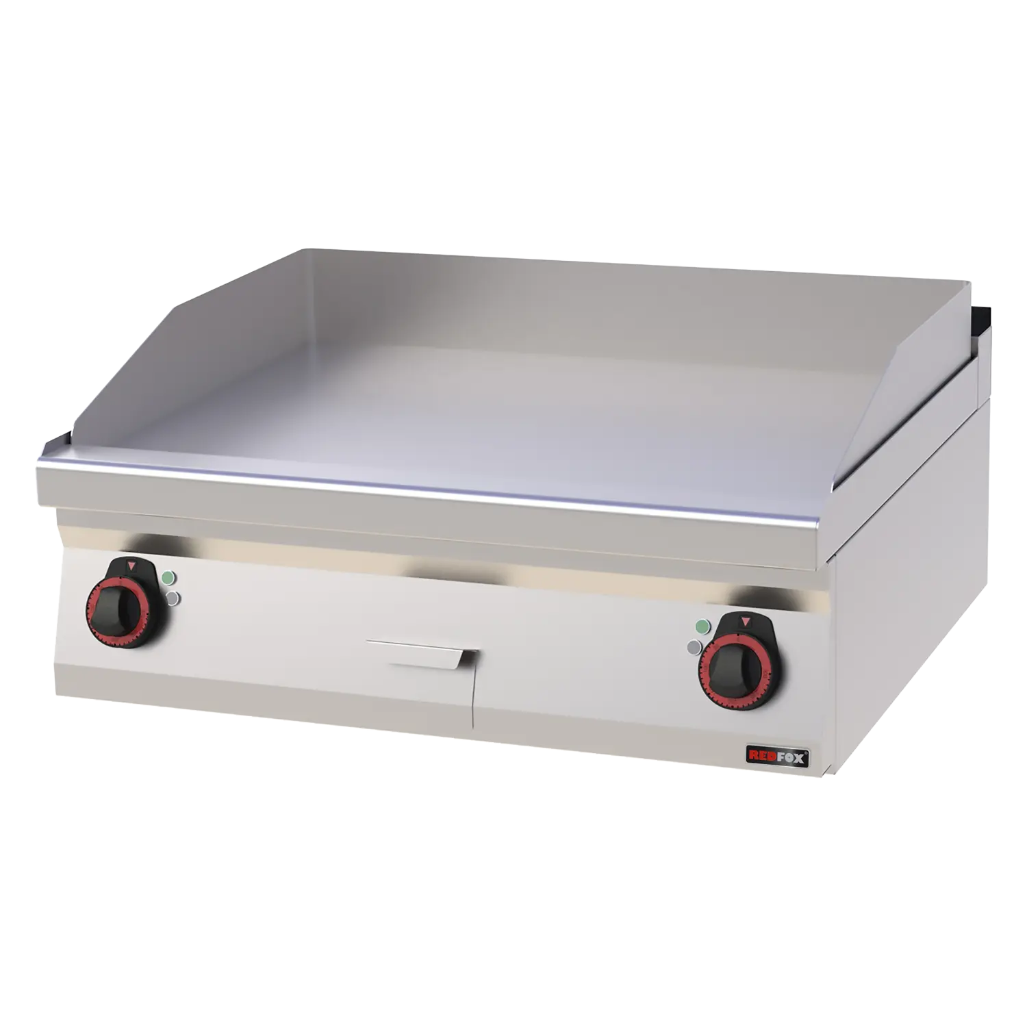 RM Gastro Grillplatte 80x51 elektrisch glatt ohne Unterbauten 400 V / REDFOX - F
