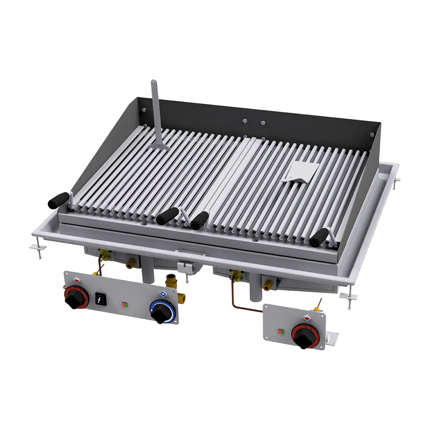 RM Gastro Lavagrill drop-in Gas 2x 38x52 / RM - CWD-79G