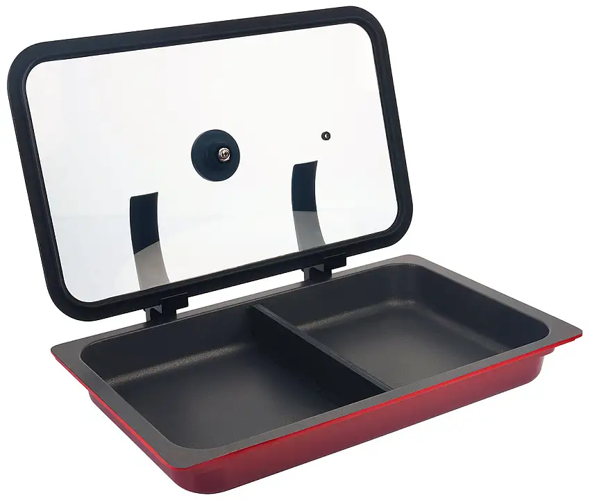Contacto AluChef® Bräter GN 1/1 weiß / 1/1 Länge: 53 cm, Breite: 32,5 cm, Höhe a