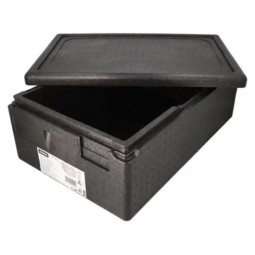 PAPSTAR EPP 60 cm x 40 cm x 23 cm schwarz Gastro-Nor