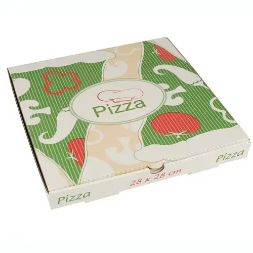 Papstar Pizzakartons, Cellulose "pure" eckig 28 cm x 28 cm x 3 cm