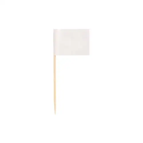 Papstar Deko-Picker 8 cm weiss