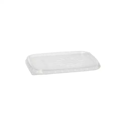 Papstar für Verpackungsbecher, PP eckig 8,1 x 10,8 cm transparent