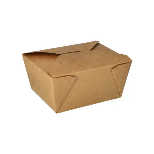 Papstar Lunchboxen, Pappe "pure" 750 ml 6,4 cm x 9 cm x 11,3 cm braun