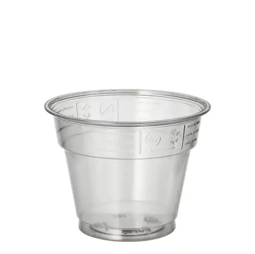 Papstar Trinkbecher "Hurricane", PET 0,28 l Ø 9,5 cm · 7,3 cm glasklar