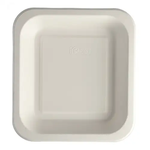 Papstar Siegelschalen Zuckerrohr 1400 ml 4,2 cm x 24,5 cm x 26,5 cm weiss