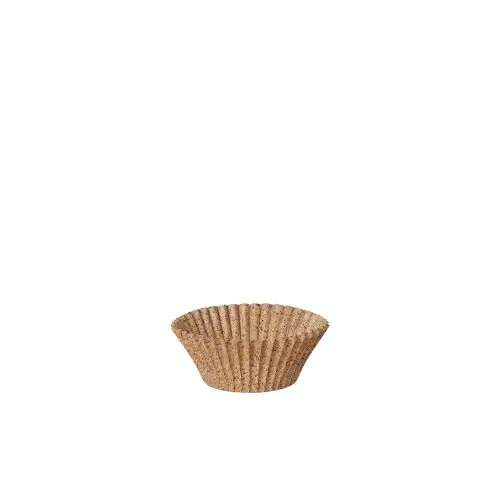 Papstar Backförmchen rund Ø 3 cm · 2,2 cm natur aus Frischfaser und Kakaoschalen