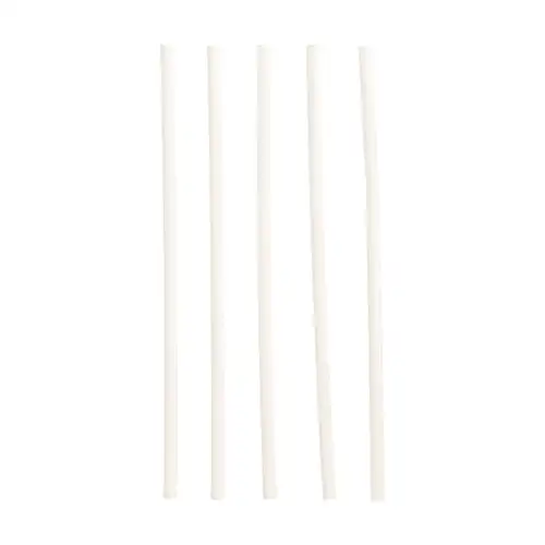 Papstar Trinkhalme, Papier Ø 6 mm · 20 cm weiss