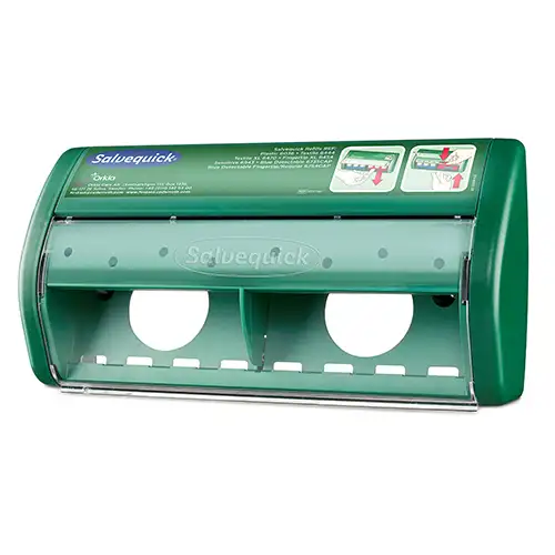 PAPSTAR Salvequick, Pflasterspender 11,4 cm x 22,6 cm x 5,4 cm grün