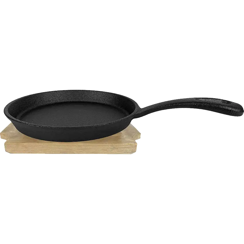 ALL’GRILL Gusseisenpfanne, mit Holzuntersetzer Ø13cm