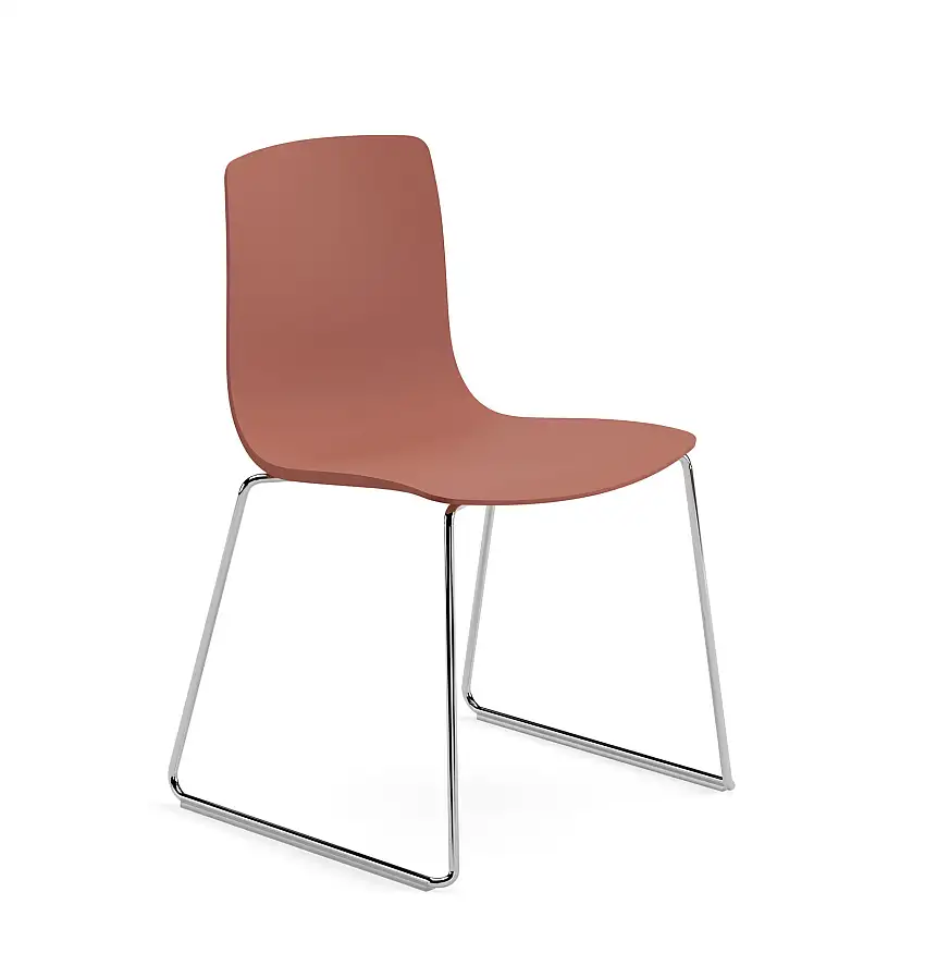 Arper - Aava 02 Stuhl, kunststoff, chrom / rost #7601