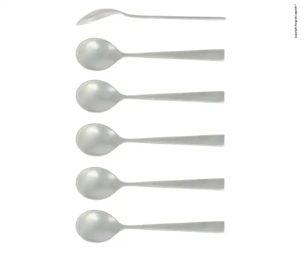 Cuillères à café Gamme Elégance satinées, coffret de 6
