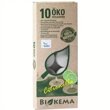 nachhaltige Teelichte Citronella - 10 Stück