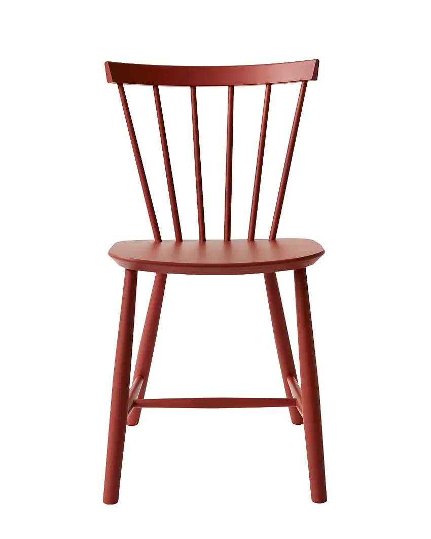 FDB Møbler - J46 Stuhl, buche coral red