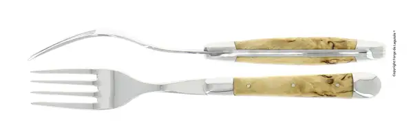 Fourchettes brillantes en bouleau, coffret de 2