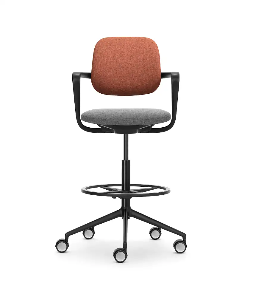 Girsberger - Ategra High Stool mit Fussring