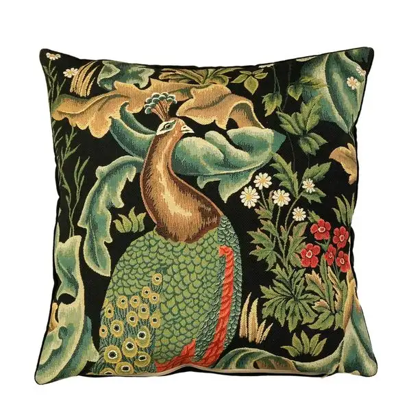 Kissenhülle Gobelin Der Pfau nach William Morris