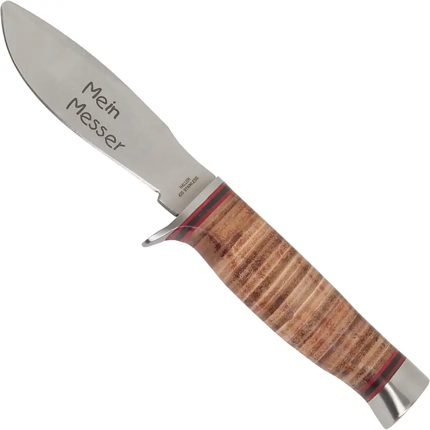 Haller Jugendmesser, Ledergriff, Klinge 9,5 cm