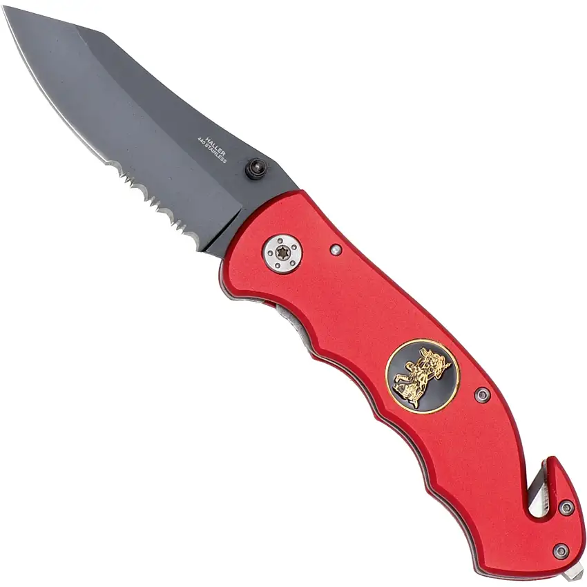 Haller Rettungsmesser Rescue „St. Florian“, 440, Klinge 8 cm