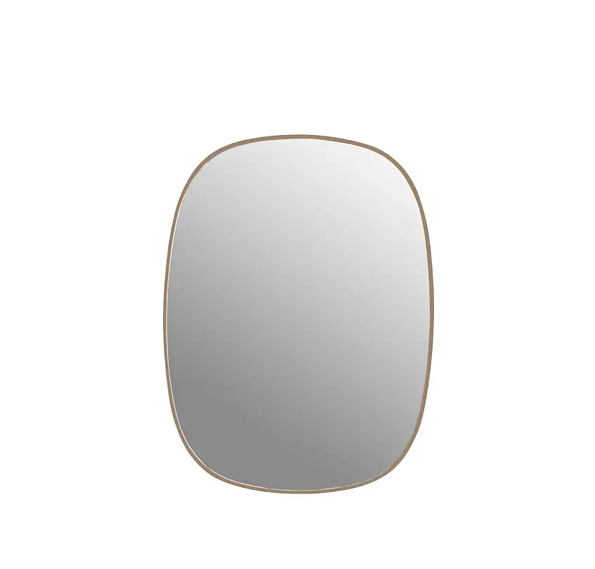 Muuto - Framed Spiegel, small, rosa / glasklar